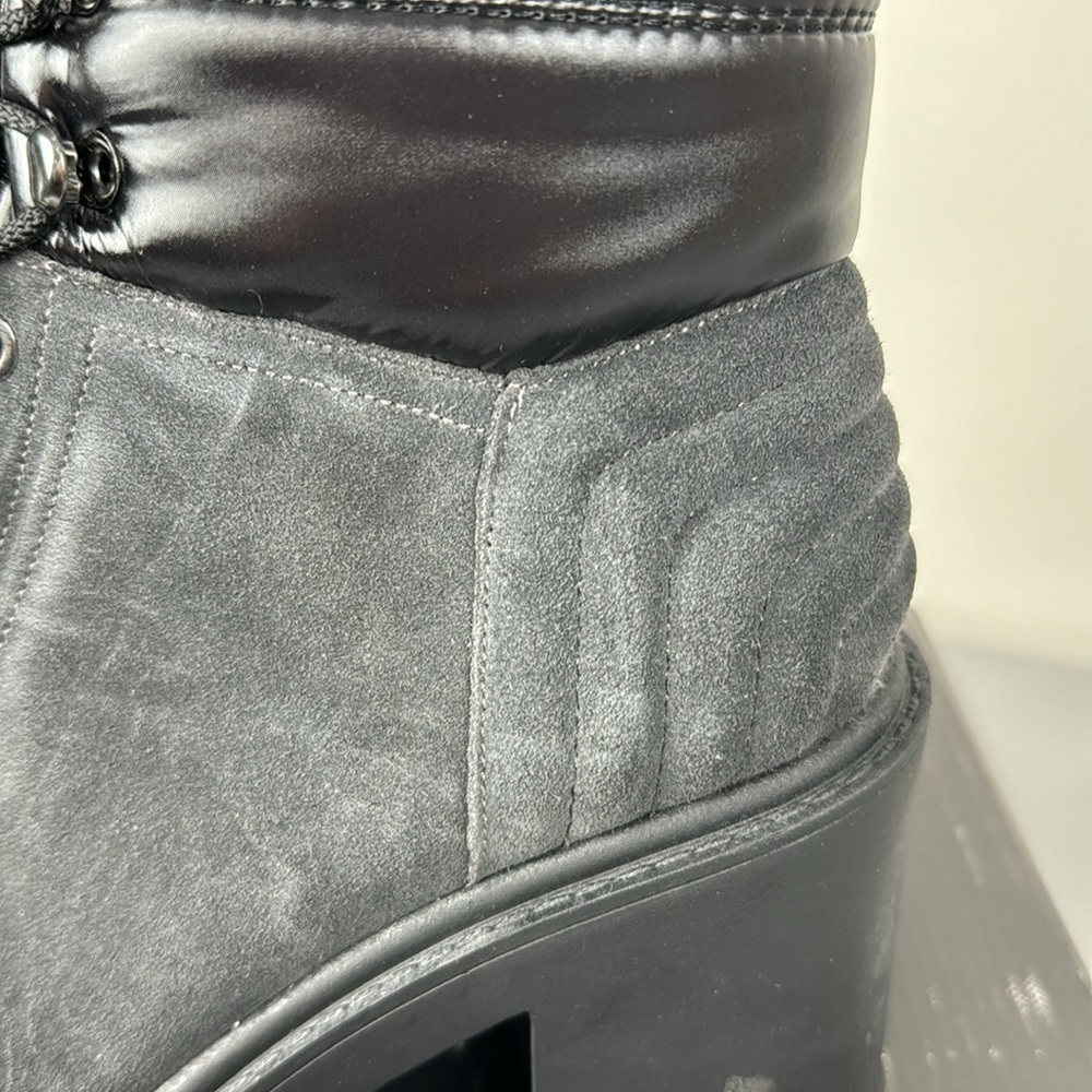 Marc Fisher LTD Velima Mixed Media Heeled Boot. Dark Gray. - Picture 8 of 13